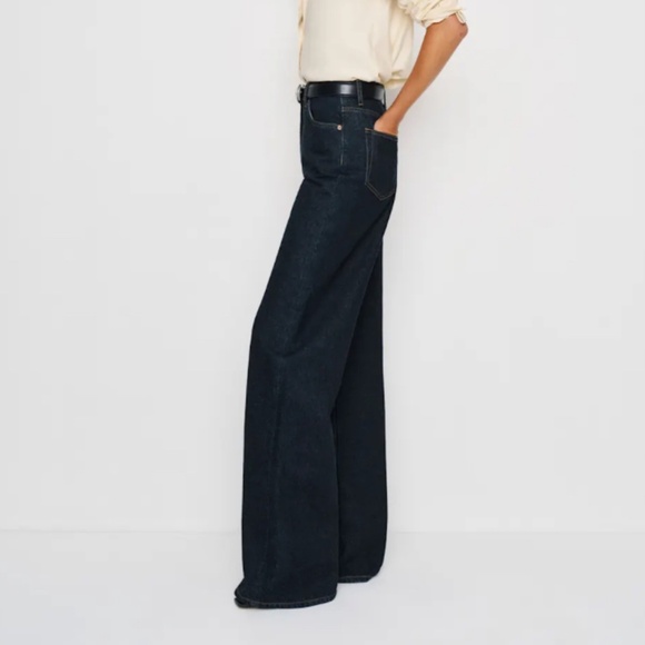 Reformation Black Flare & Wide Leg Jeans - Picture 4 of 9
